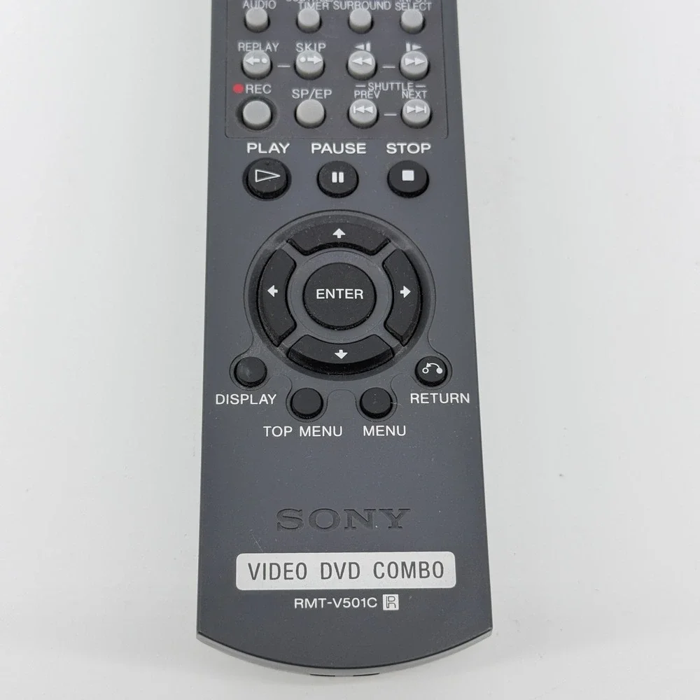 Sony Remote Control RMT-V501C Dark Gray Plastic Video DVD Combo Shuttle
